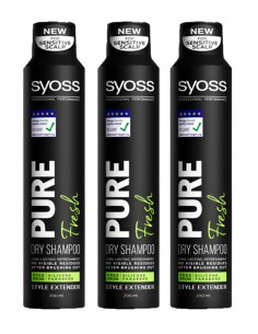 Suchy szampon do włosów przetłuszczających 3x200ml Syoss 3838824405964 2