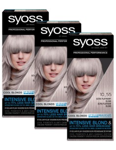 Farba rozjaśniająca platynowy blond do włosów Syoss 3x 3838824405384 2