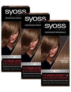 Farba do włosów trwała koloryzacja ciemny blond 3x Syoss 3838824405483 2