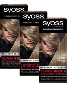 Farba trwała koloryzacja popielaty blond do włosów Syoss 3x 3838824405575 2
