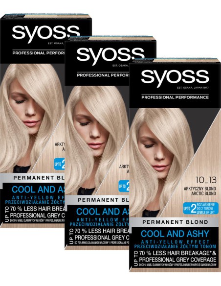 Farba do włosów Arktyczny Blond Rozjaśniająca Syoss 3x 3838824405599 2