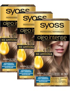 Farba do włosów bez amoniaku popielaty blond 3x Syoss 3838824405797
