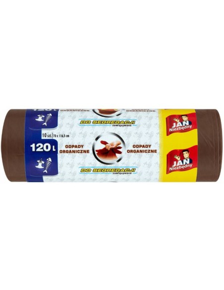 Worki na segregowane śmieci 4 kolory 120l - 4 rolki Jan Niezbędny 5900536282459 14