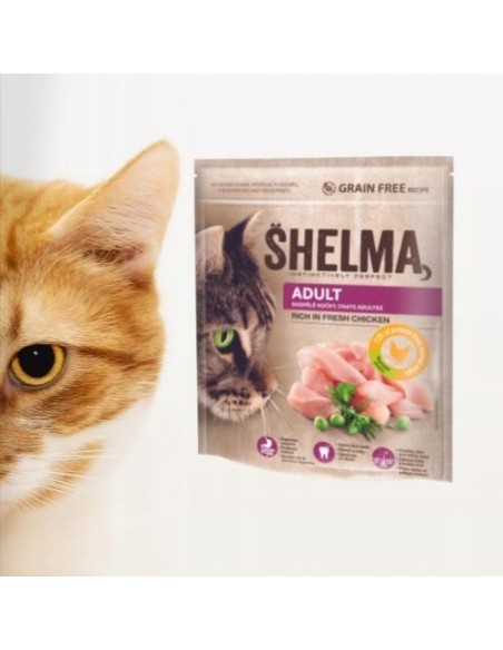 Karma sucha dla dorosłych kotów Shelma Adult 5x750g 8595606405271 2