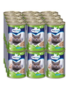 Aromatyczna karma mokra dla kotów sterylizowanych PreVital Sterile 24x415g 5999566110016