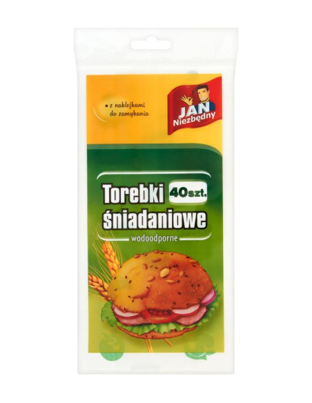 Wodoodporne torebki śniadaniowe papierowe 200szt Jan Niezbędny 5900536252629 4