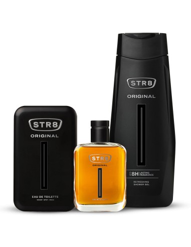 Praktyczny zestaw dla mężczyzn: Woda toaletowa + Żel pod prysznic STR8 Original - Zestawy kosmetyków
