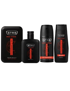 Woda toaletowa + żel pod prysznic + dezodorant do ciała dla mężczyzn STR8 Red Code 5201314153559