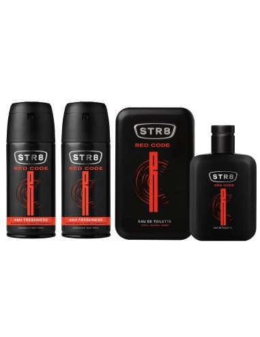 Wyjątkowy zestaw dla mężczyzn: Woda toaletowa + Dezodorant STR8 Red Code 5201314153559 13