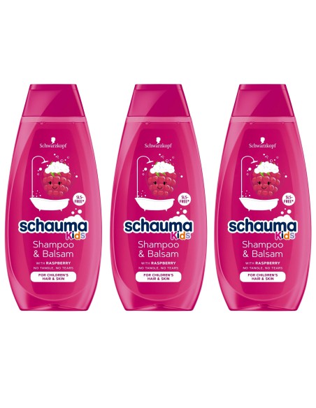 Delikatny szampon dla dziewczynek Schauma Kids Schauma 3 sztuki - Szampony do włosów dla dzieci Delikatny szampon dla dziewczynek Schauma Kids Schauma 3 sztuki 3838824405988 2