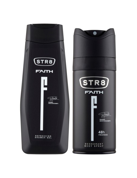 Praktyczny zestaw dla mężczyzn: Dezodorant do ciała + Żel pod prysznic  STR8 Faith 5201314157557 13