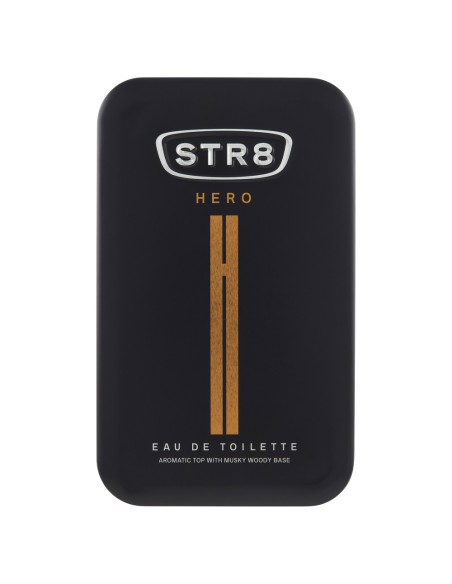 Zestaw kosmetyków dla mężczyzn: Woda toaletowa + Dezodorant do ciała + Żel pod prysznic STR8 Hero 5201314106500 24