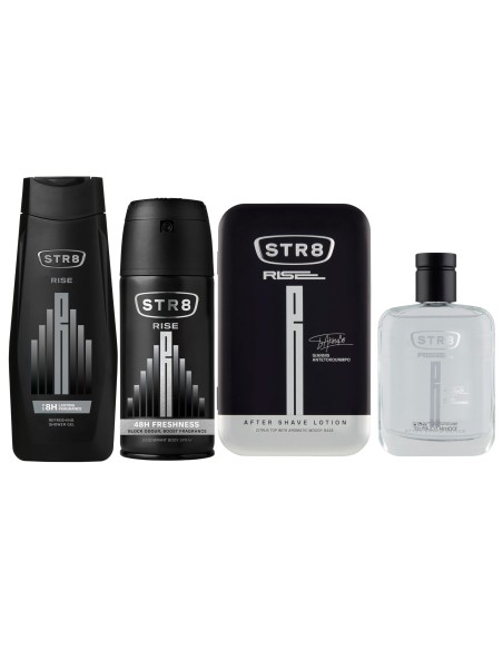 Zestaw do higieny dla mężczyzn: Woda po goleniu + Dezodorant + Żel pod prysznic STR8 Raise 5201314107224 16