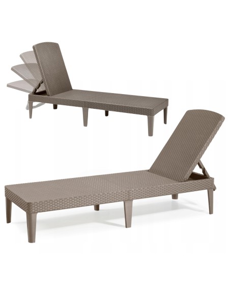 Dwa leżaki cappuccino Keter Jaipur 8711245144887 13