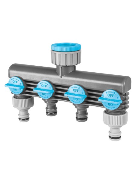 Wąż ogrodowy Economic 1/2" 50mb z rozdzielaczem poczwórnym i zraszaczem obrotowym 3-ramiennym Cellfast 5901828850066 19