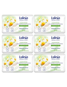 Rumiankowe kremowe mydło w kostce gliceryna 6 x 90 g Luksja 5900536348773