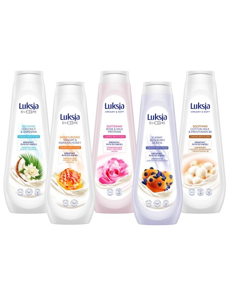 Zestaw kremowych płynów do kąpieli mix 5 x 900 ml Luksja 5900536348940 2