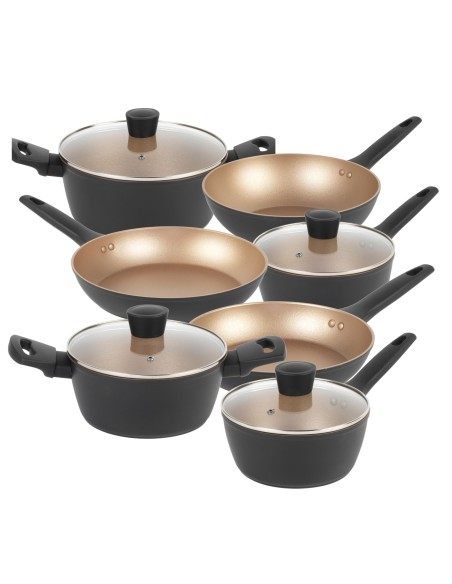 Praktyczny zestaw patelni garnków non-stick Russell Hobbs Opulence 11el 5054061445817 9