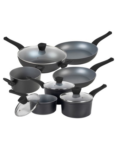 Zestaw patelnia garnek wok rondel Russell Hobbs Pearlised 11el 5054061314540 8