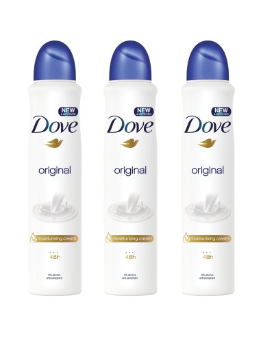 Orzeźwiający spray antyperspirant Dove Original 250ml 3 sztuki 8717163997345