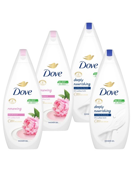 Zestaw pachnących żeli do kąpieli Dove 4x750ml - Strona główna Zestaw pachnących żeli do kąpieli Dove 4x750ml 8712561594424