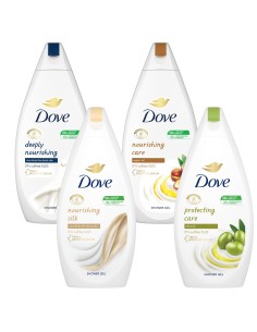 Komplet regeberujących żeli pod prysznic DOVE 4x500ml 8712561593533