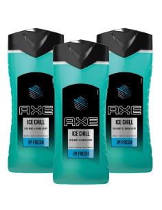 Żele pod prysznic dla mężczyzn Axe Ice Chill 3x400 m 8717163648667