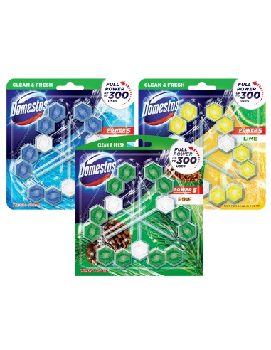 Kostka zapachowa mix Domestos Trio 3 sztuki 8710908736490