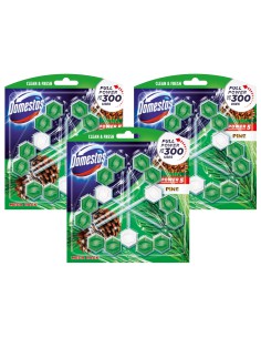 Kostka zapachowa Sosna/Leśna 3x DOMESTOS Trio 8710908736056
