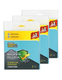 Ściereczki do sprzątania z jonami srebra 6szt Jan Niezbędny Silver Block 5900536343082