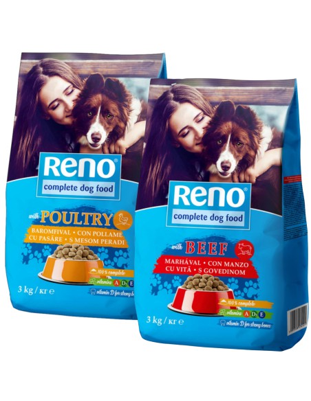 Sucha karma dla psa z wołowiną i drobiem Reno 2x3kg 5999508134421 4