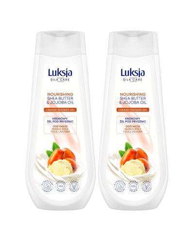 Żel masło shea pod prysznic Luksja  2x500ml 5900536348940