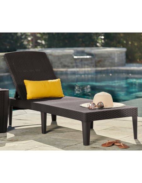 Dwa leżaki do ogrodu brązowe Keter x2 8711245144894 4