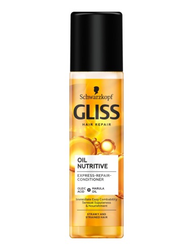 Odżywka bez spłukiwania na włosy przeszuszone 200ml GLISS Oil Nutritive - Odżywki do włosów
