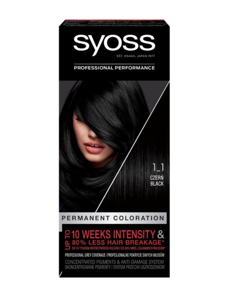 Czarna farba do włosów Syoss 9000100632669 3