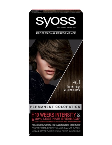 Farba do włosów średni brąz trwała koloryzacja Syoss 9000100632744 3