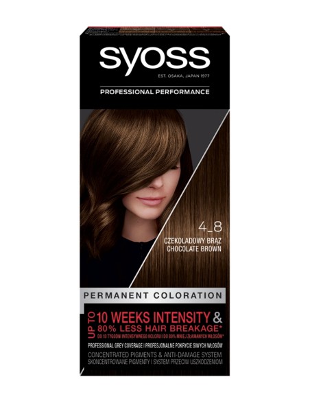 Farba do włosów czekoladowy brąz trwała koloryzacja Syoss 9000100633314 3