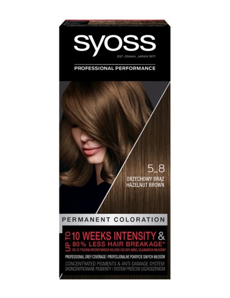 Farba orzechowy brąz trwała koloryzacja do włosów Syoss 9000100633345 3