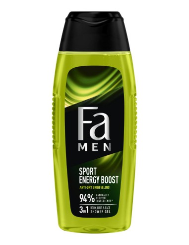 Żel męski z guaraną pod prysznic 3w1 400ml Fa Men Sport Energy - Żele pod prysznic