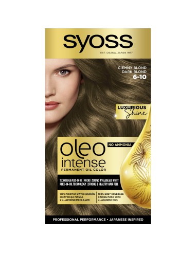 Farba ciemny blond bez amoniaku do włosów Syoss 9000100814645