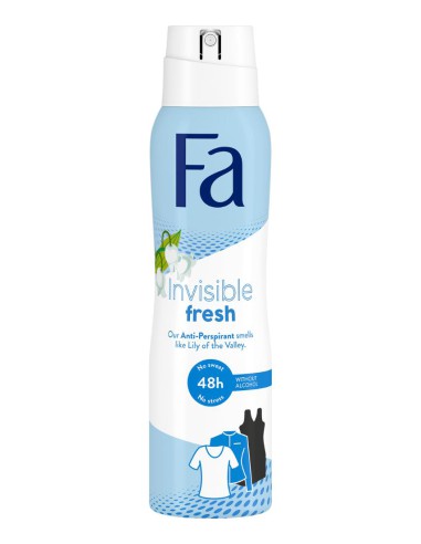 Antyperspirant konwaliowy spray 150ml Invisible Fresh Fa - Antyperspiranty