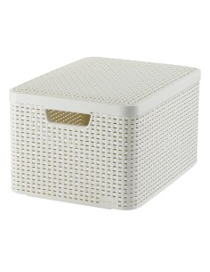 Koszyk z pokrywką do przechowywania Curver Rattan Style, 30 l 3253923619027 2