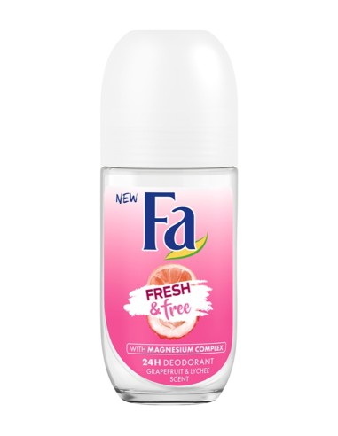 Grejpfrutowy dezodorant kulka 50ml Fa Fresh&Free  - Antyperspiranty