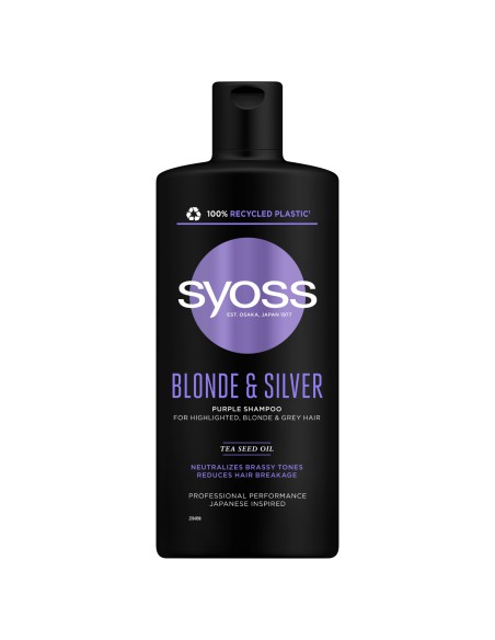Szampon neutralizujący żółte odcienie do włosów blond Syoss 440ml 9000101290097 5
