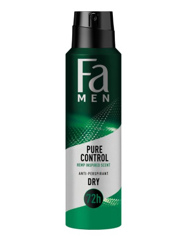 Antyperspirant męski spray 150ml Fa Men Pure Control - Antyperspiranty