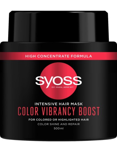 Intensywnie regenerująca maska do włosów farbowanych i rozjaśnianych + ochrona koloru Syoss 500ml - Maski do włosów