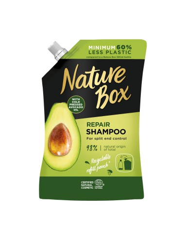 Zapas szamponu Avocado Oil 500ml Nature Box - Szampony do włosów