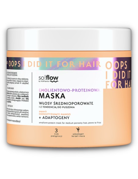 Maska do włosów średnioporowatych so!flow 400ml 5907618133715 5