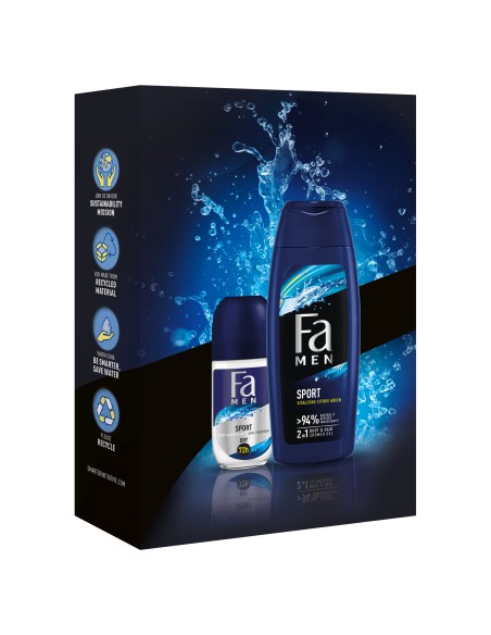 Zestaw męski upominkowy Dezodorant w kulce  + Żel pod prysznic Fa MEN 9000101692341 3