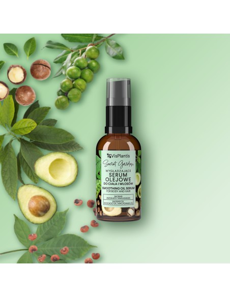 Serum olejowe wygładzające do ciała i włosów, baobab, awokado, makadamia Vis Plantis - Olejki Serum olejowe wygładzające do ciała i włosów, baobab, awokado, makadamia Vis Plantis 5907618136297 6